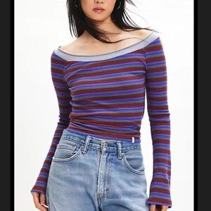 Bdg Stella Boatneck Waffle Knit Tee